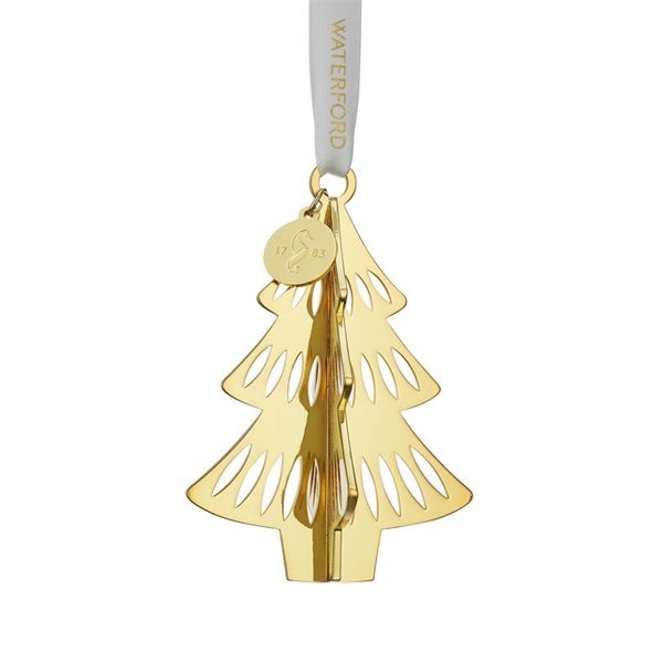 Waterford Christmas Golden Tree Ornament  James & Williams Jewelers Berwyn, IL