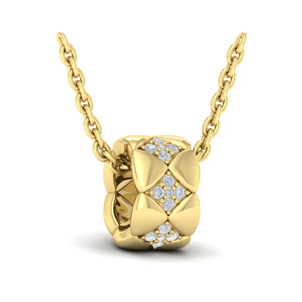 Vlora Diamond Cluster Barrel Pendant Necklace, Estrella Collection similar item image