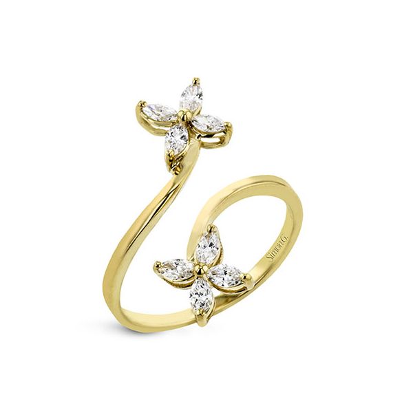 Simon G Diamond Floral Design Ring  James & Williams Jewelers Berwyn, IL