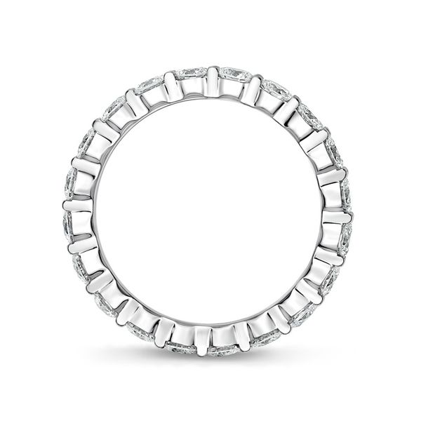 Memoire Petite Prong Diamond Eternity Band Wedding Ring  Image 3 James & Williams Jewelers Berwyn, IL