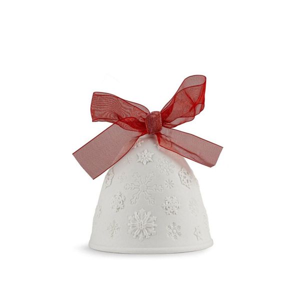Lladro 2022 Christmas Bell Ornament (Re-Deco Red) Image 2 James & Williams Jewelers Berwyn, IL