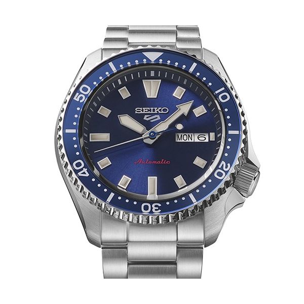 Seiko 5 Sports SKX Style Blue Automatic Watch, 42.5mm, SR...