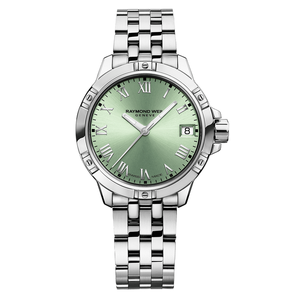 Raymond Weil Tango Ladies Watch, Green Dial, 30mm, 5960-S...