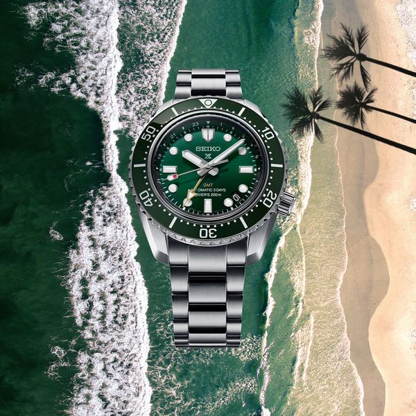Seiko 42mm Prospex Green 1968 Diver's Modern Re-interpretation GMT Automatic Watch, SPB381 Image 2 James & Williams Jewelers Berwyn, IL