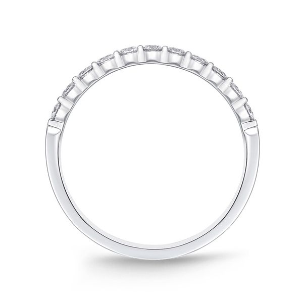 Memoire Petite Prong 11-Stone Diamond Wedding Band Ring  Image 3 James & Williams Jewelers Berwyn, IL