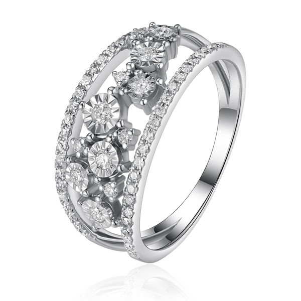 Luvente Diamond Cluster Ring James & Williams Jewelers Berwyn, IL