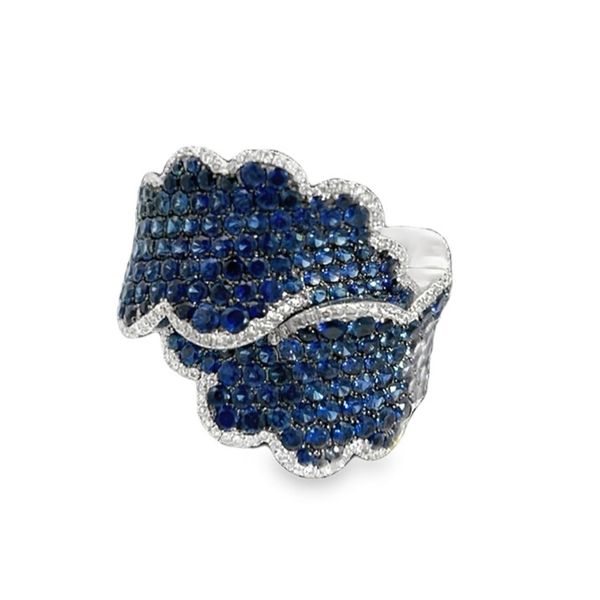 Simon G Criss Cross Diamond Color Ring