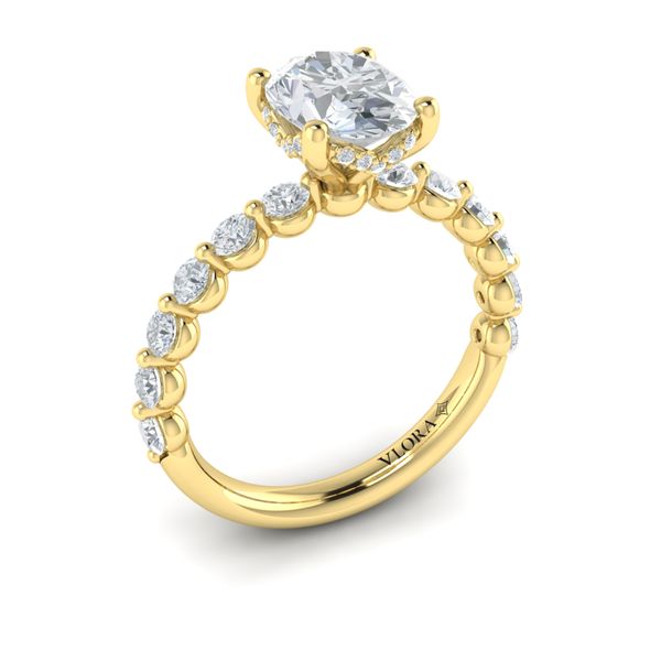 Vlora Hidden Halo Diamond Semi-Mount Engagement Ring