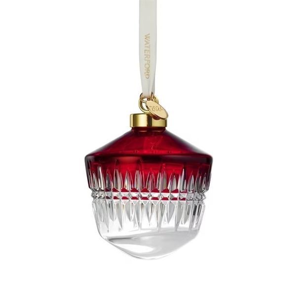 Waterford New Year Celebration Bauble Red Ornament James & Williams Jewelers Berwyn, IL