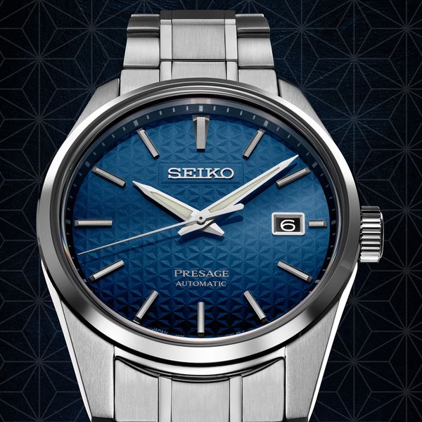 Seiko Presage Sharp-Edged Series Blue Dial Automatic Watc...