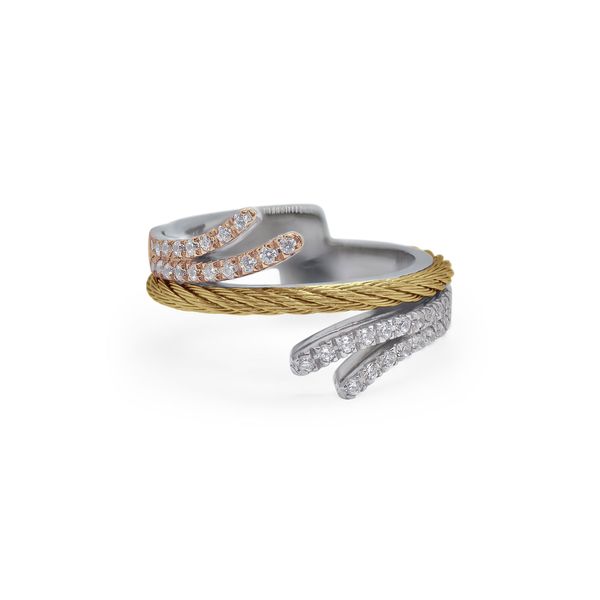 ALOR Diamond Cable Flare Ring James & Williams Jewelers Berwyn, IL