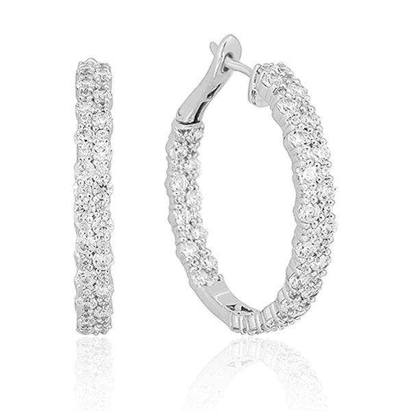Luvente Diamond Hoop Earrings James & Williams Jewelers Berwyn, IL