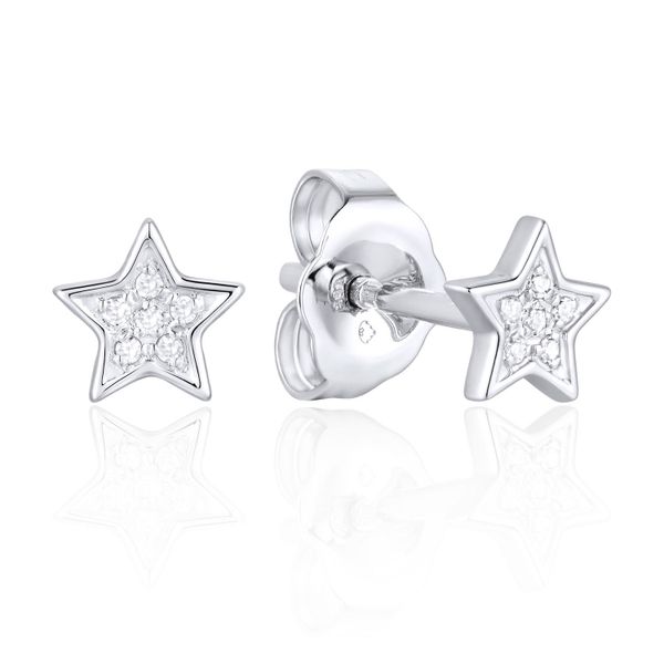 Luvente Star Stud Diamond Earrings James & Williams Jewelers Berwyn, IL