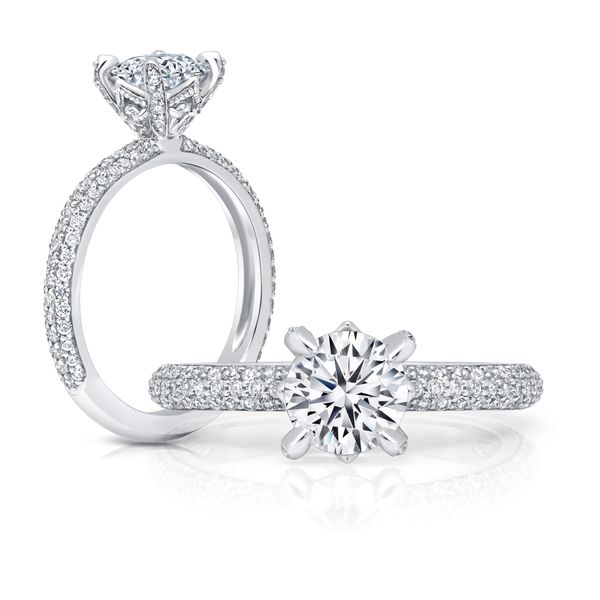 Peter Storm Pave Diamond Semi-Mount Engagement Ring James & Williams Jewelers Berwyn, IL