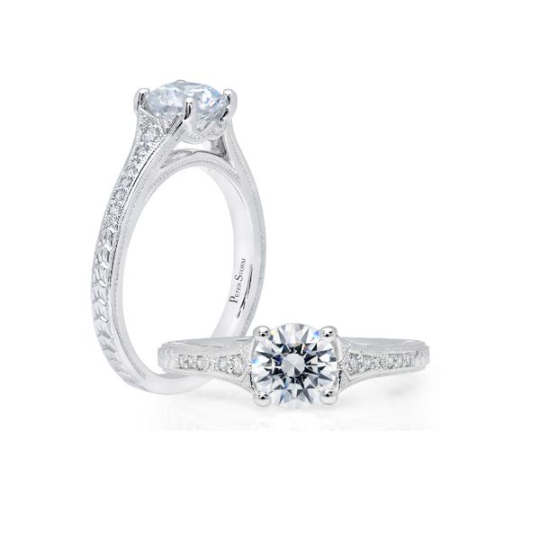 Peter Storm Tapered Diamond Semi-Mount Engagement Ring James & Williams Jewelers Berwyn, IL
