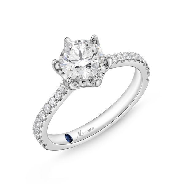 Memoire Diamond Engagement Ring Mounting James & Williams Jewelers Berwyn, IL