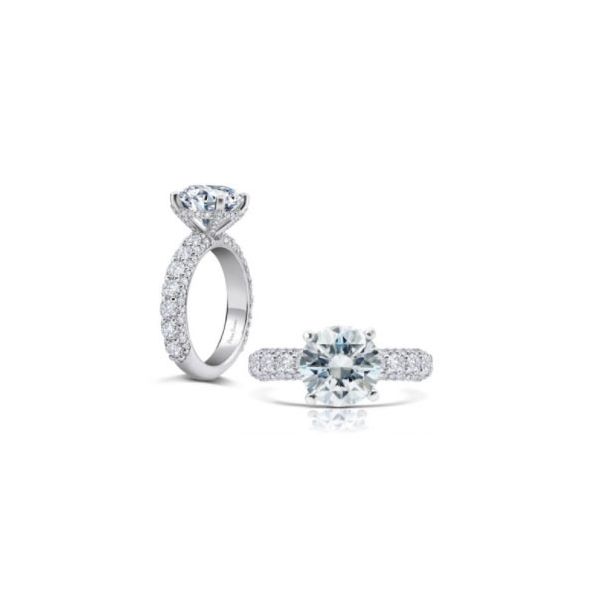Peter Storm Pave 3-Sided Diamond Semi-Mount Engagement Ring James & Williams Jewelers Berwyn, IL