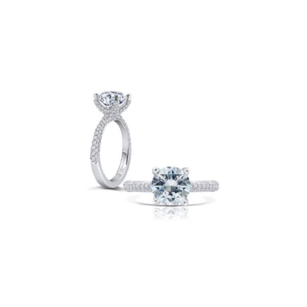 Peter Storm Pave Diamond Sided Semi-Mount Engagement Ring James & Williams Jewelers Berwyn, IL