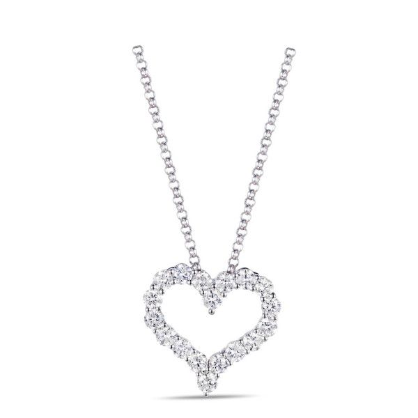 Luvente Diamond Open Heart Pendant James & Williams Jewelers Berwyn, IL
