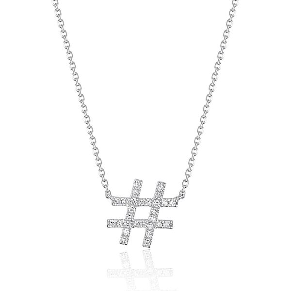 Luvente Hashtag Diamond Pendant James & Williams Jewelers Berwyn, IL