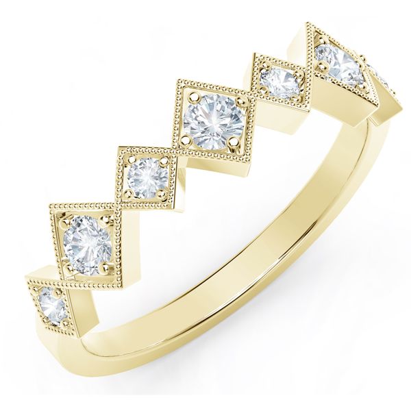 Forevermark Tribute™ Collection Stackable Diamond Ring - Yellow Gold Image 2 James & Williams Jewelers Berwyn, IL