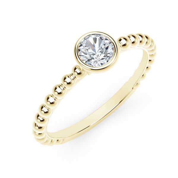 Forevermark Tribute™ Collection Diamond Stackable Ring - Yellow Gold Image 2 James & Williams Jewelers Berwyn, IL