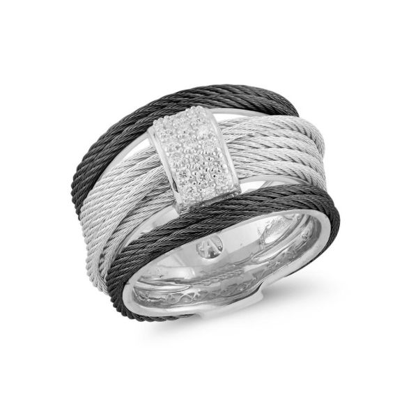 ALOR Noir Diamond Ring, Size 8 James & Williams Jewelers Berwyn, IL