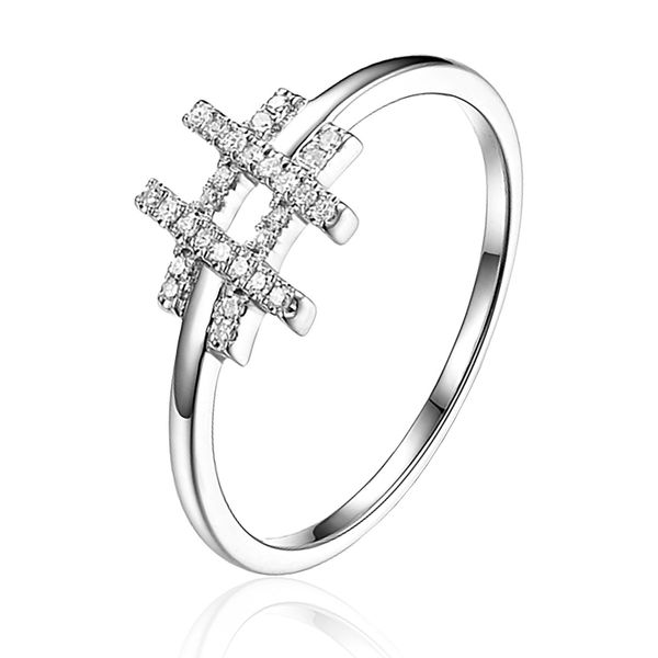 Luvente Hashtag Diamond Ring James & Williams Jewelers Berwyn, IL