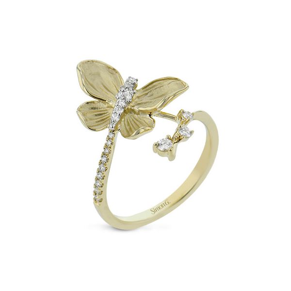 Simon G Diamond Butterfly Ring James & Williams Jewelers Berwyn, IL
