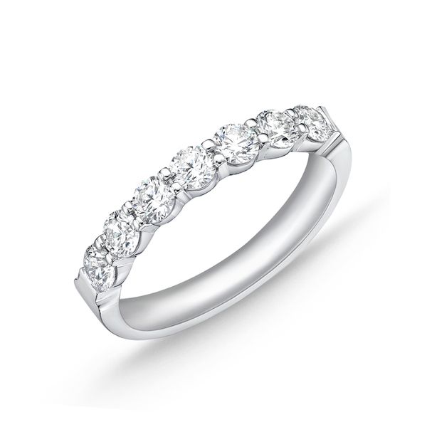 Memoire Petite Prong 7-Stone Diamond Wedding Ring James & Williams Jewelers Berwyn, IL