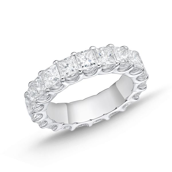 Memoire Geo Arts Eternity Princess Cut Diamond Wedding Ring James & Williams Jewelers Berwyn, IL