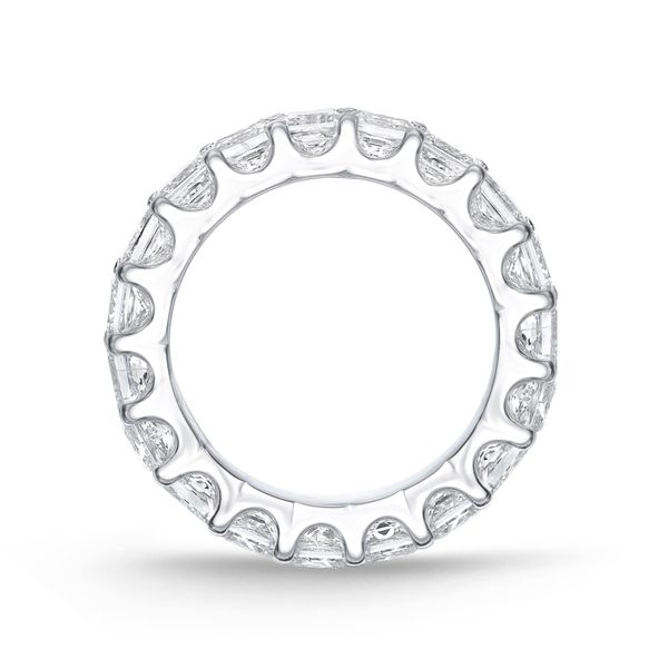 Memoire Geo Arts Eternity Princess Cut Diamond Wedding Ring Image 3 James & Williams Jewelers Berwyn, IL