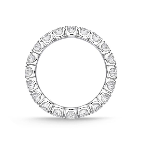 Memoire Geo Arts Oval Diamond Eternity Wedding Ring Image 3 James & Williams Jewelers Berwyn, IL