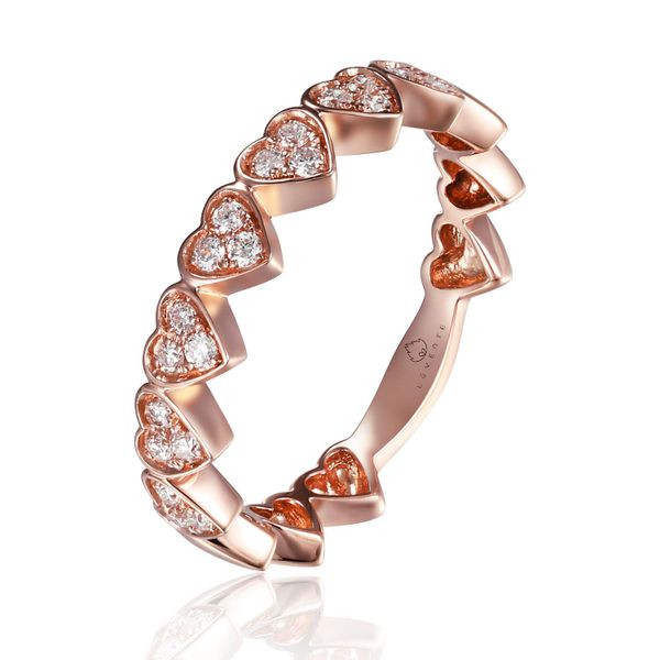Luvente Diamond Heart Shape Band Ring James & Williams Jewelers Berwyn, IL