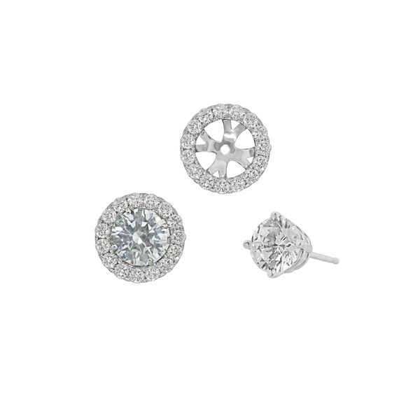 Spark Diamond Halo Earring Jackets James & Williams Jewelers Berwyn, IL