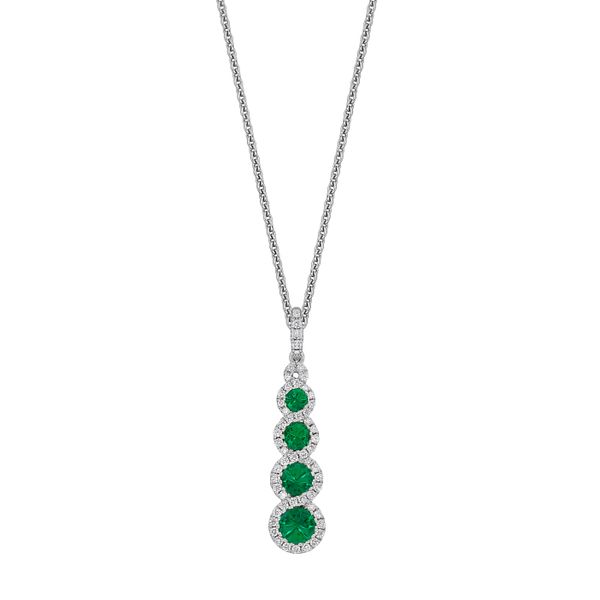Spark Emerald & Diamond Multi-Halo Pendant James & Williams Jewelers Berwyn, IL