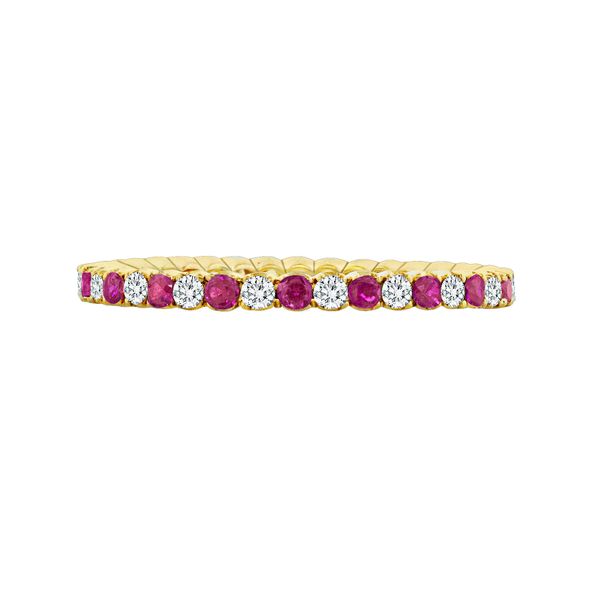 Spark Ruby & Diamond Stackable Eternity Band Ring James & Williams Jewelers Berwyn, IL