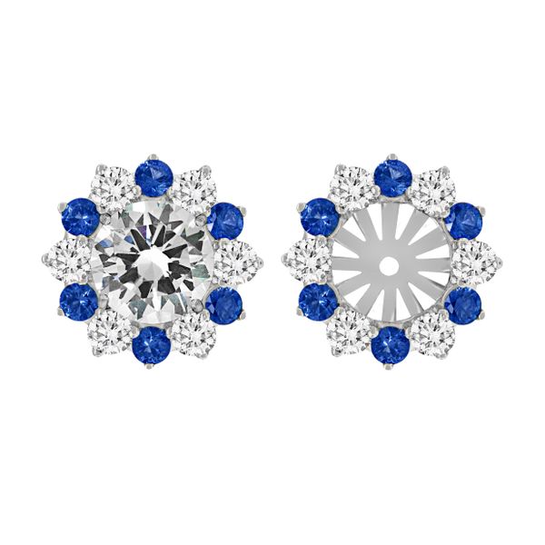 Spark Blue Sapphire & Diamond Earring Jackets - to fit 0.50ct Each James & Williams Jewelers Berwyn, IL