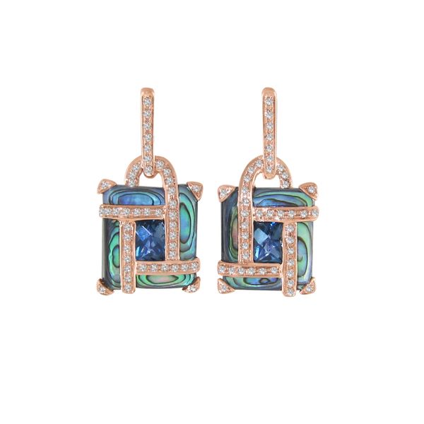 Bellarri Anastasia Blue Topaz & Diamond Dangle Earrings James & Williams Jewelers Berwyn, IL