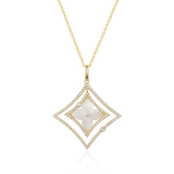 Luvente Diamond & White Mother of Pearl Pendant James & Williams Jewelers Berwyn, IL