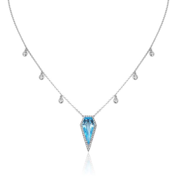 Luvente Diamond & Blue Topaz Necklace James & Williams Jewelers Berwyn, IL