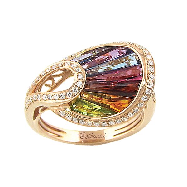 Bellarri La Bouquet Multi Colored Gemstone & Diamond Ring James & Williams Jewelers Berwyn, IL