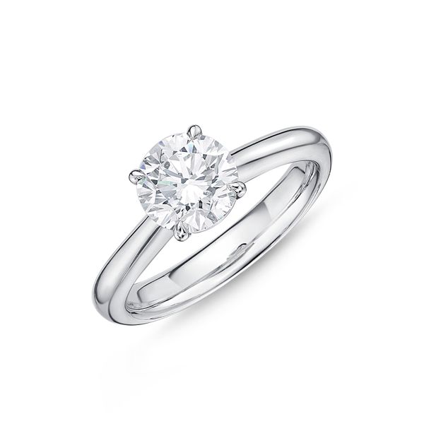 Memoire Solitaire Engagement Ring Mounting James & Williams Jewelers Berwyn, IL