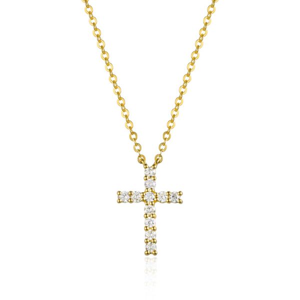Luvente Diamond Cross Pendant James & Williams Jewelers Berwyn, IL