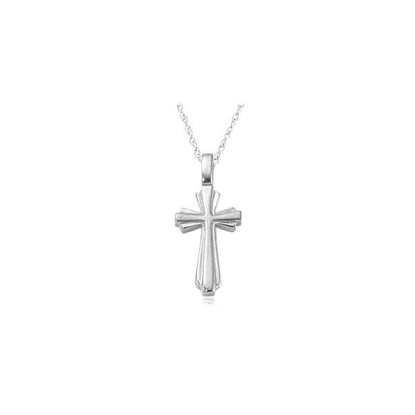 Carla Double Layer Cross Pendant, 18 Inches James & Williams Jewelers Berwyn, IL