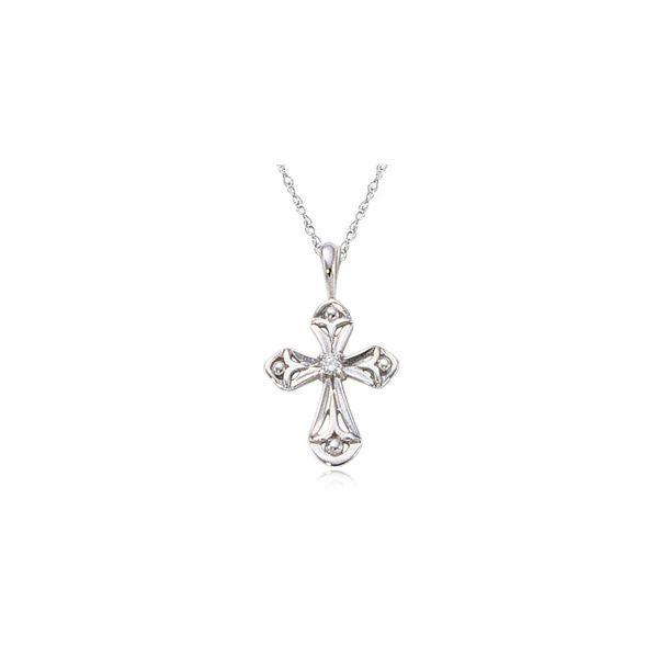Carla Cut Out Diamond Cross Pendant, 18 Inches James & Williams Jewelers Berwyn, IL