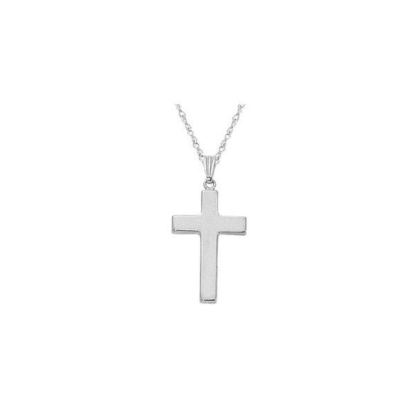 Carla Polished Cross Pendant, Chain Included James & Williams Jewelers Berwyn, IL