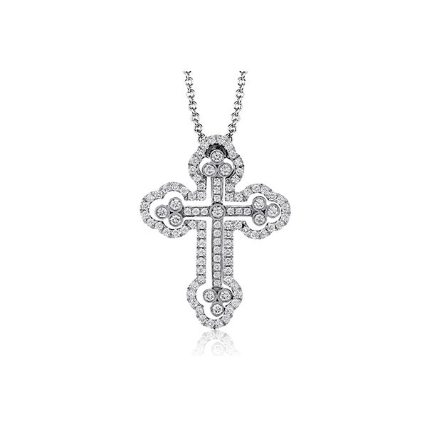 Simon G Diamond Cross Pendant James & Williams Jewelers Berwyn, IL