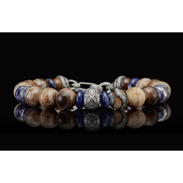 William Henry Boots and Denim Sodalite & Wooly Mammoth Tooth Bead Bracelet - Size Large Image 2 James & Williams Jewelers Berwyn, IL