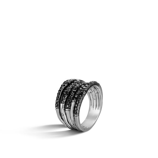 John Hardy Bamboo Lava Black Sapphire Ring, Size 7 James & Williams Jewelers Berwyn, IL